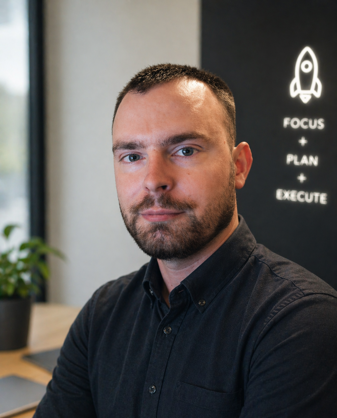 Kevin, founder of Kevinwa Studio, at his workspace